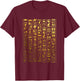 Egyptian Hieroglyphics - Ancient Egypt Small T-Shirt - T-Shirt | Maroon