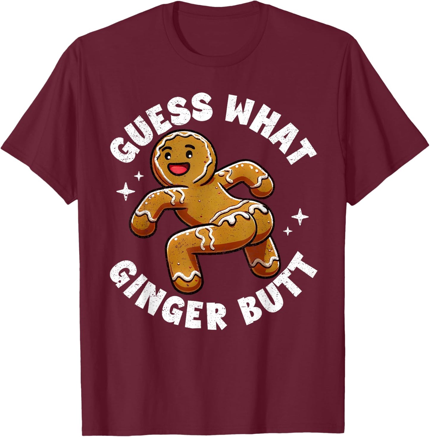 Funny gingerbread costume cookie baking holiday christmas T-Shirt - T-Shirt | Maroon