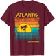 Atlantis Beach Bahamas Shirt Sunset Women Girls Kids T-Shirt - T-Shirt | Maroon