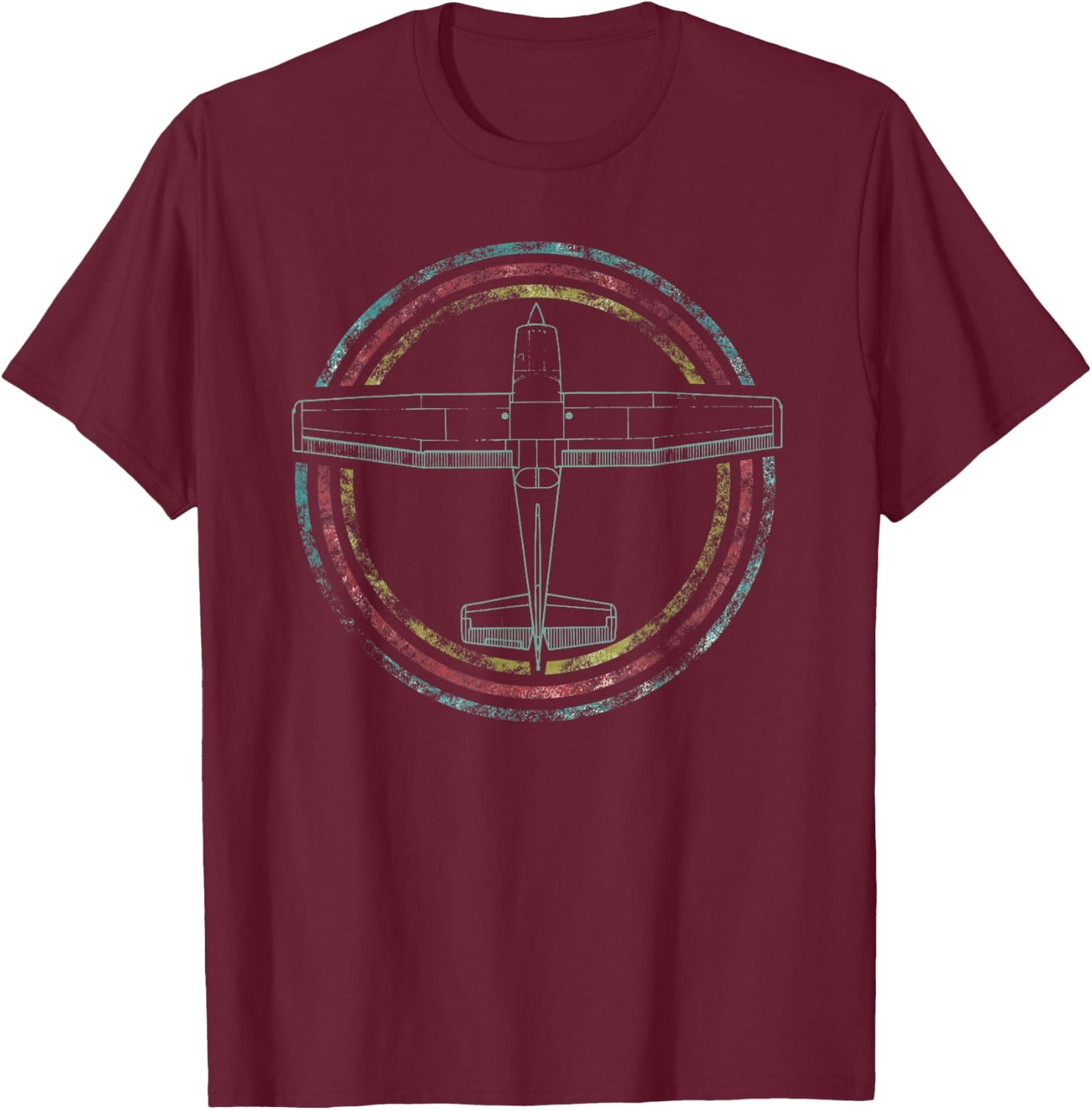 Vintage Gift Pilot T-Shirt - T-Shirt | Maroon