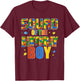Squad of The Birthday Boy Master Builder Building Blocks T-Shirt - T-Shirt | Maroon