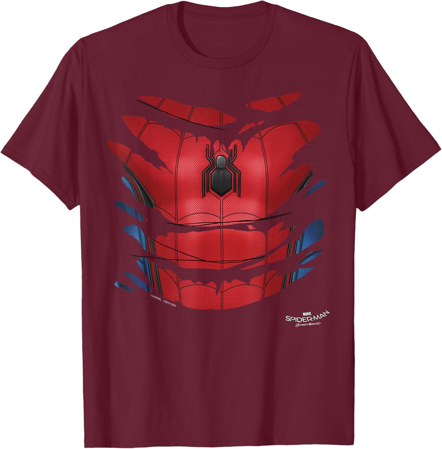Marvel Spider-Man Homecoming Halloween Spidey Costume T-Shirt - T-Shirt | Maroon