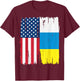 USA Canary Islands Flag T-Shirt - T-Shirt | Maroon