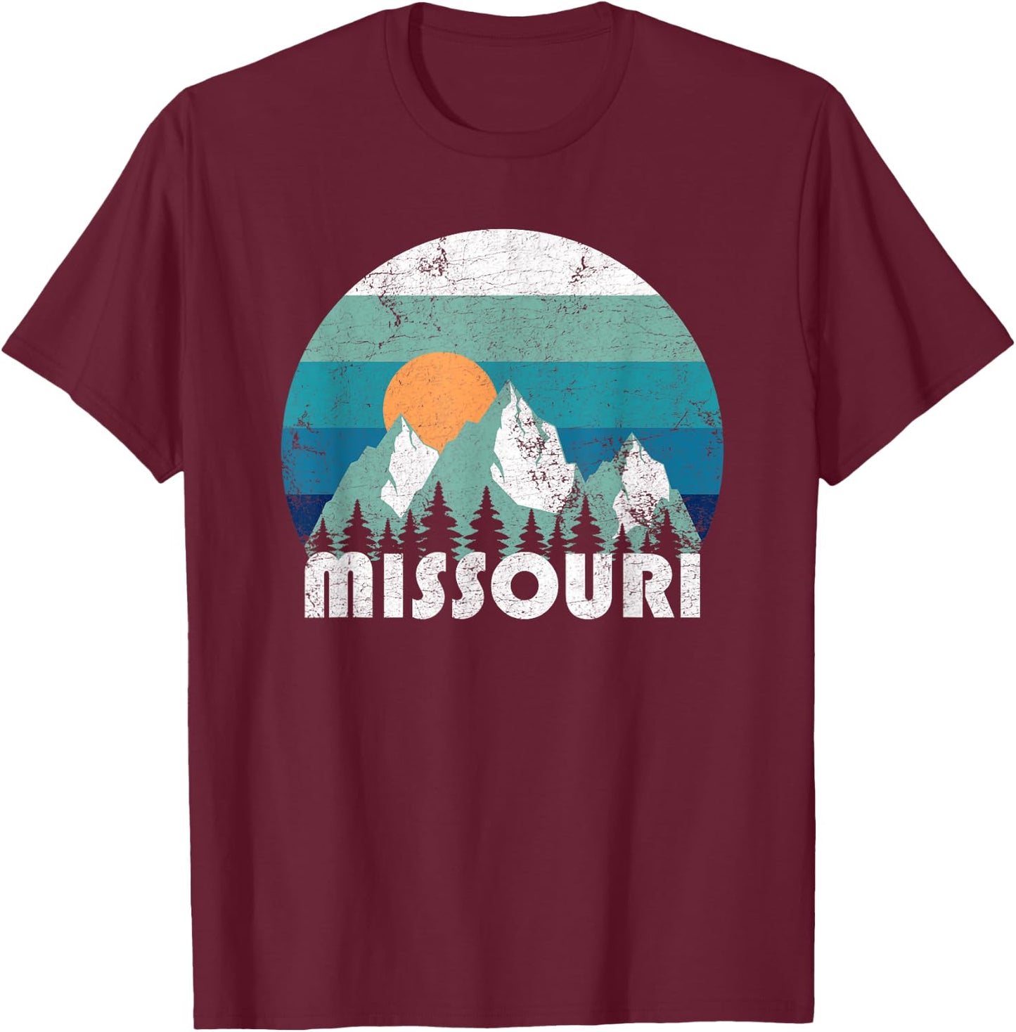 Missouri State Retro Vintage T-Shirt - T-Shirt | Maroon