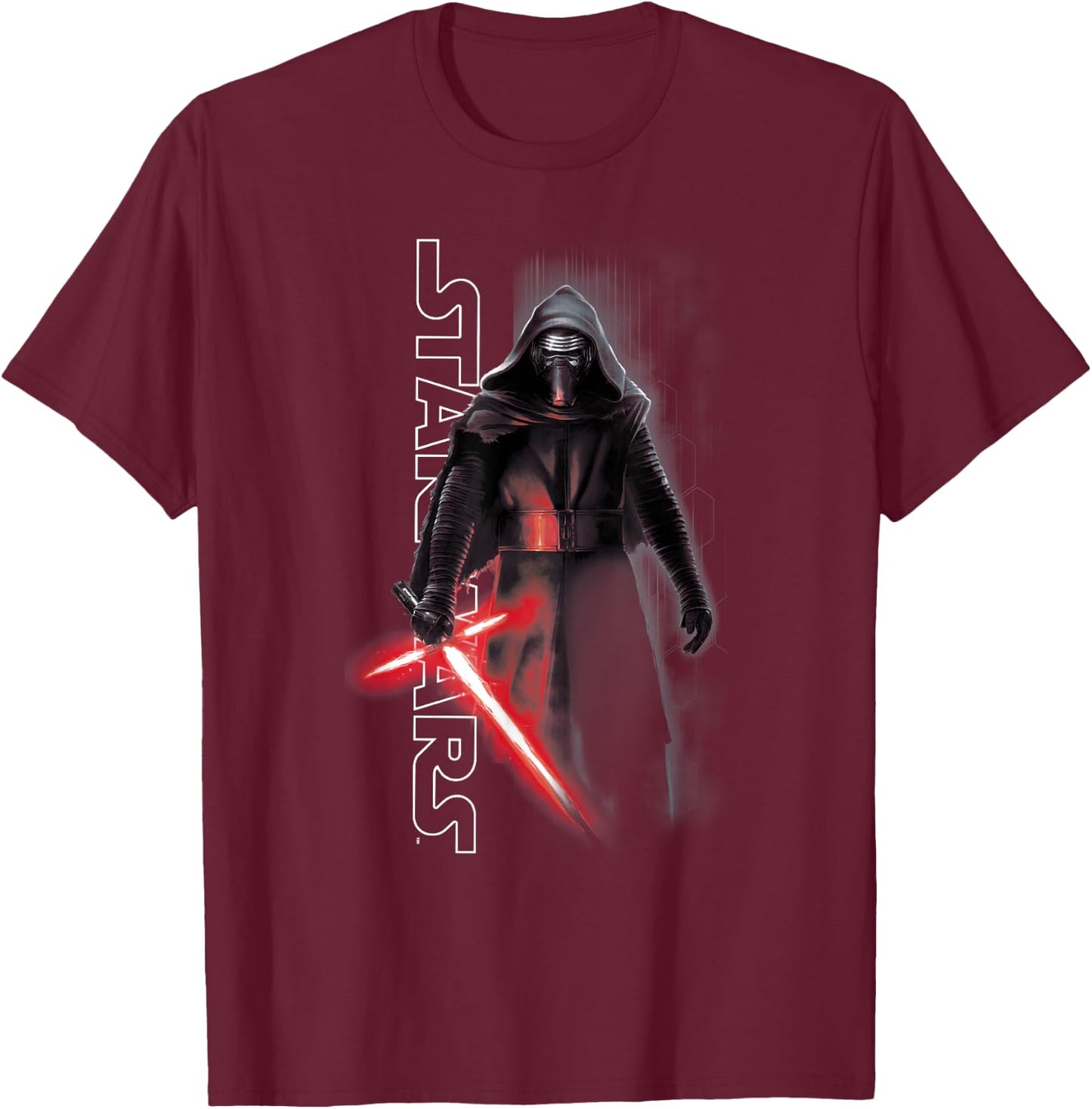 Star Wars Kylo Ren Episode 7 Logo Graphic T-Shirt - T-Shirt | Maroon