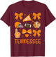 Tennessee Women Toddler Girls Kids Bow Orange For TN Lovers T-Shirt - T-Shirt | Maroon