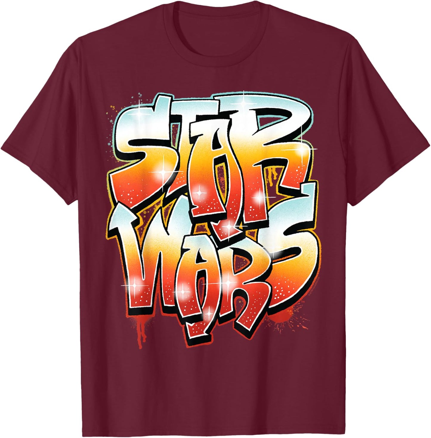 Star Wars - Graffiti T-Shirt - T-Shirt | Maroon