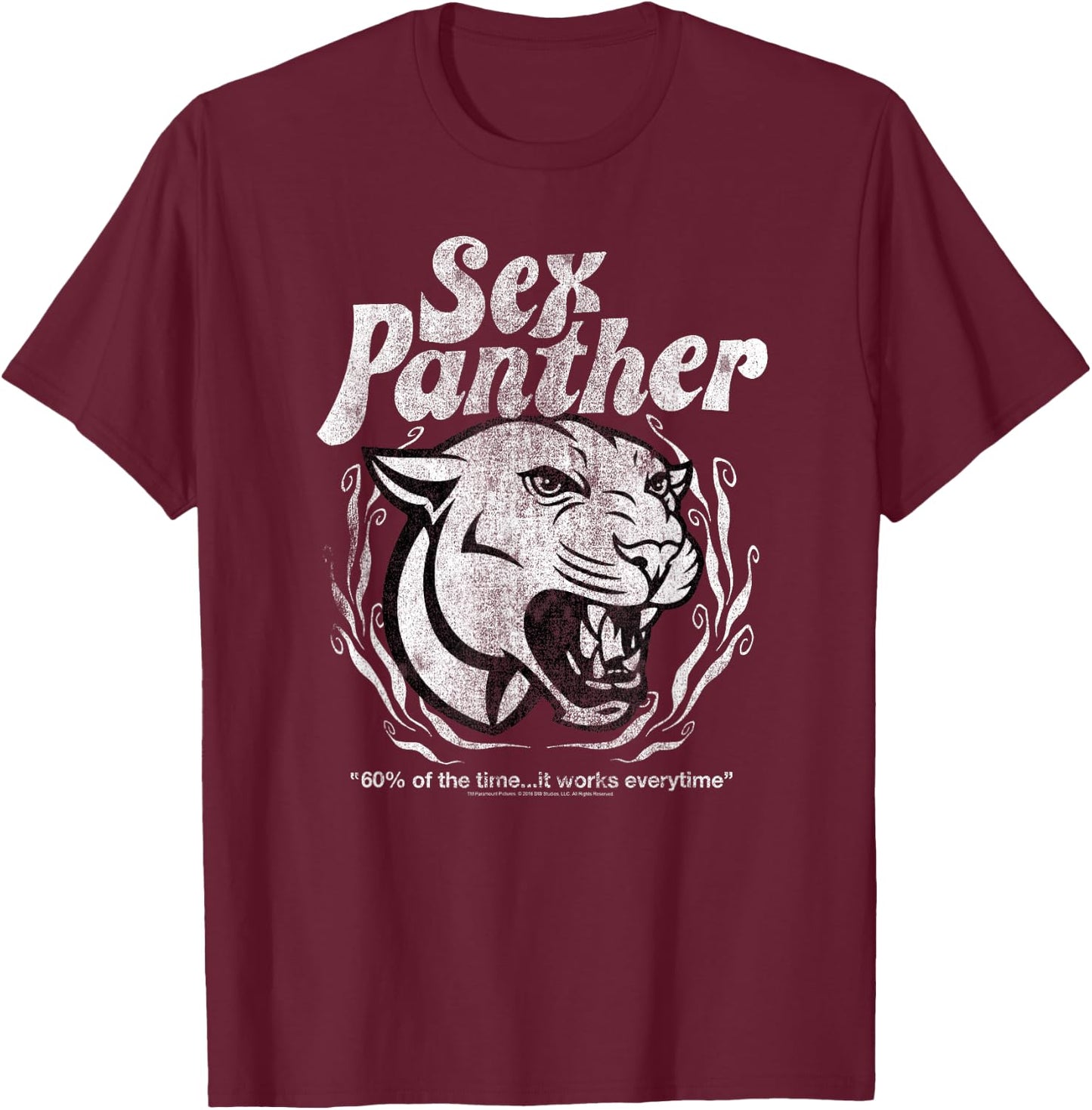 Anchorman Sex Panther T-Shirt - T-Shirt | Maroon