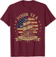 Funny Tea Party Historian US Flag American History Boston T-Shirt - T-Shirt | Maroon
