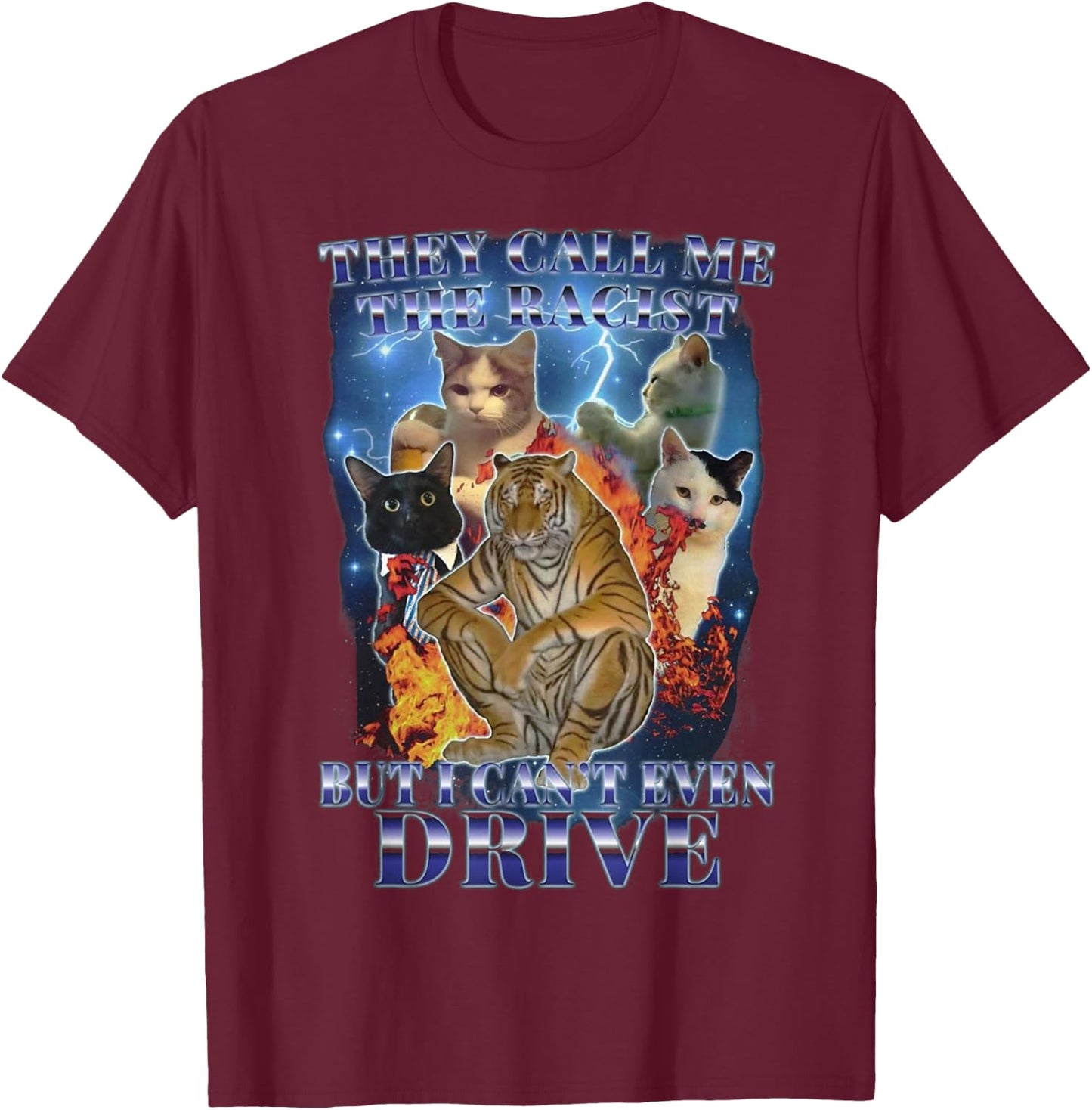Cat T-Shirt - T-Shirt | Maroon