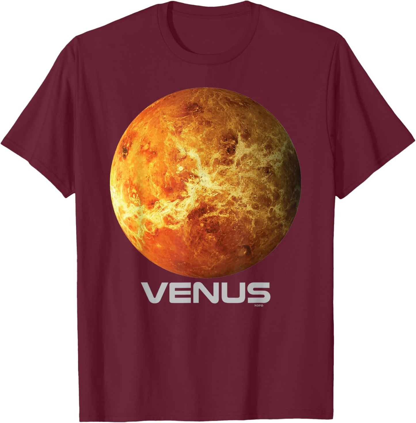 Venus Shirt, Solar System Planet T-Shirt - T-Shirt | Maroon