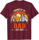 Promoted to Dad 2027 Funny Shirt for new Dad T-Shirt - T-Shirt | Maroon