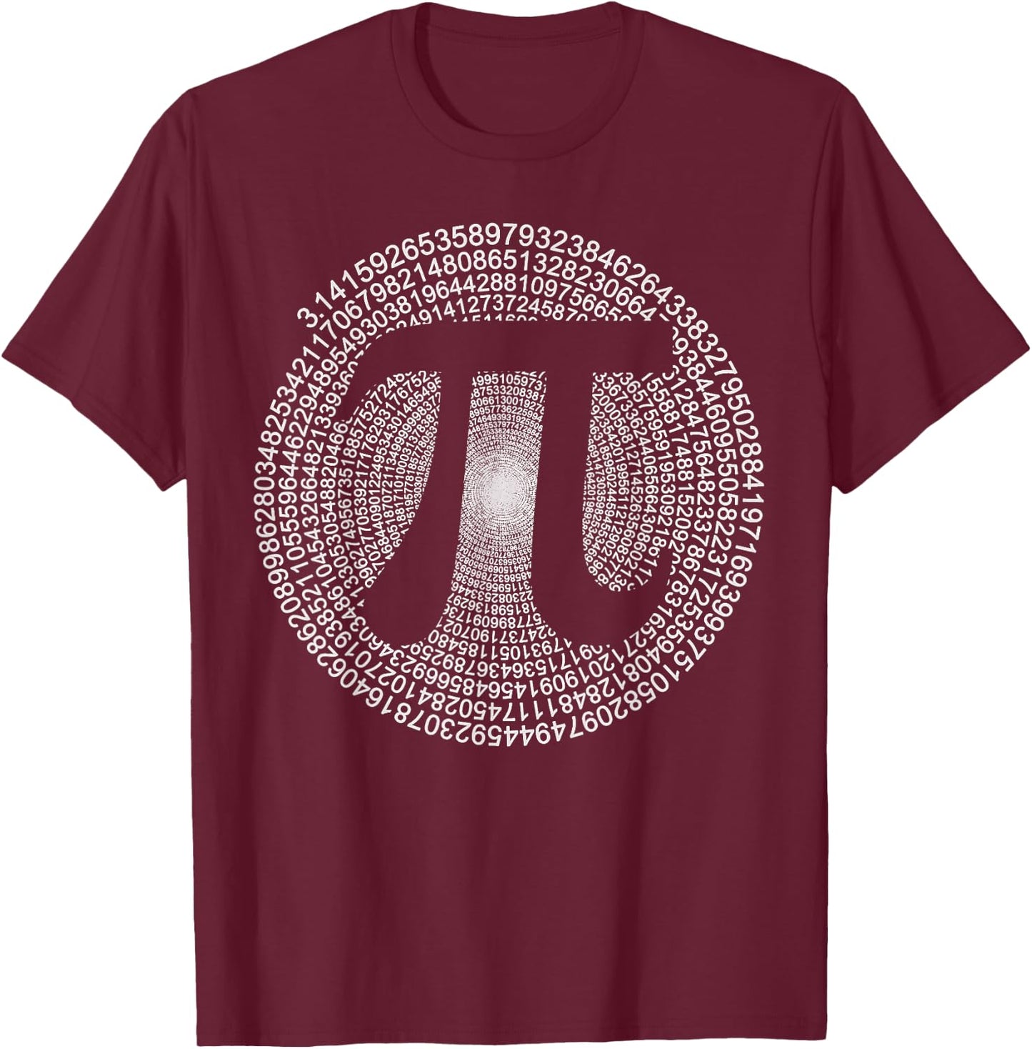 Pi 3,14 Pi Number Symbol Math Science Gift T-Shirt - T-Shirt | Maroon