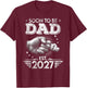 Dad est 2027 Loading Future New Daddy T-Shirt - T-Shirt | Maroon