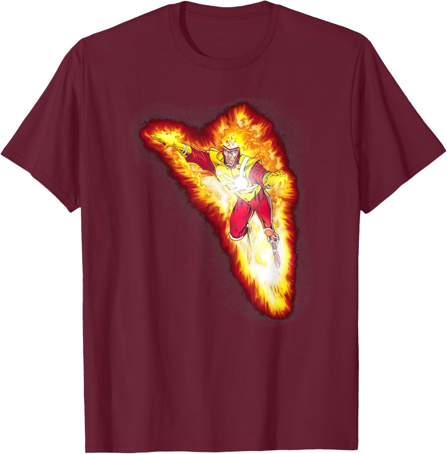 Justice League Firestorm Blaze T-Shirt - T-Shirt | Maroon