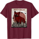 Kittyzilla Funny Kitty Cat T-Shirt - T-Shirt | Maroon