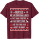 Nurses Ugly Christmas Funny Nursing T-Shirt - T-Shirt | Maroon