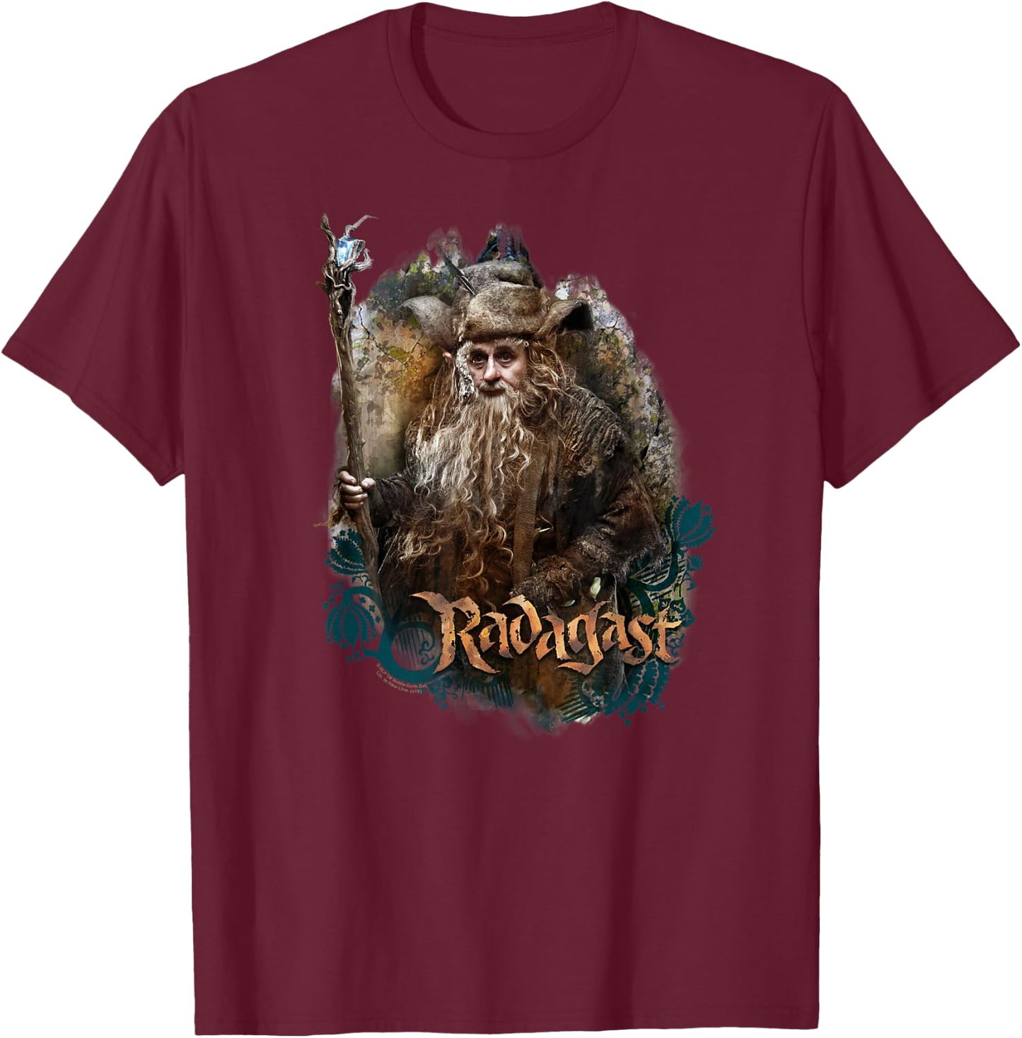 Hobbit Radagast the Brown T-Shirt - T-Shirt | Maroon