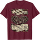 I Wanted to Go Jogging But Proverbs 28:1 Quote Tattoo Art T-Shirt - T-Shirt | Maroon