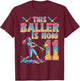 This Baller is Now 11 Years Old Birthday Girl Softball 11th T-Shirt - T-Shirt | Maroon