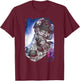 Garfield DJ Lazy T-Shirt - T-Shirt | Maroon