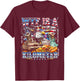WTF is A Kilometer Patriotic American Eagle Meme 4th of July T-Shirt - T-Shirt | Maroon