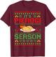 It's Pierogi Season - Polish Food Ugly Christmas Pierogi T-Shirt - T-Shirt | Maroon