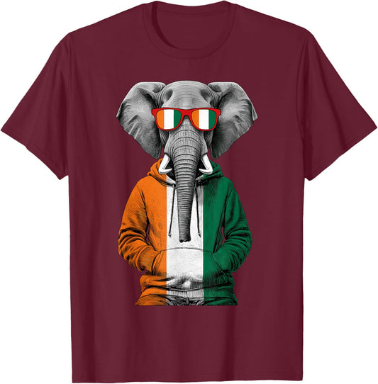 Ivory Coast Flag Ivorian Roots Cote D'Ivoire T-Shirt - T-Shirt | Maroon