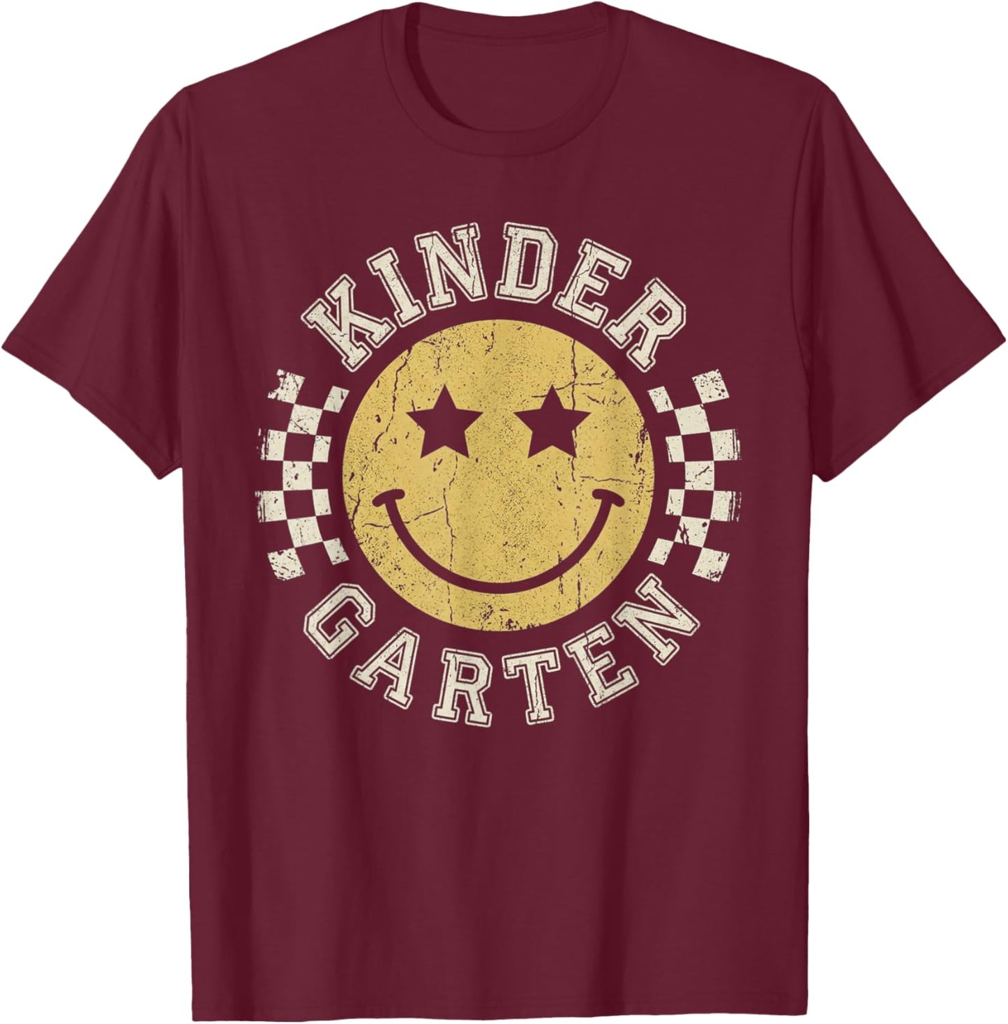 Back to School Kindergarten Kids Boys Girls T-Shirt - T-Shirt | Maroon