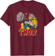 Marvel Mighty Thor Hammer Throw Vintage Graphic C1 T-Shirt - T-Shirt | Maroon