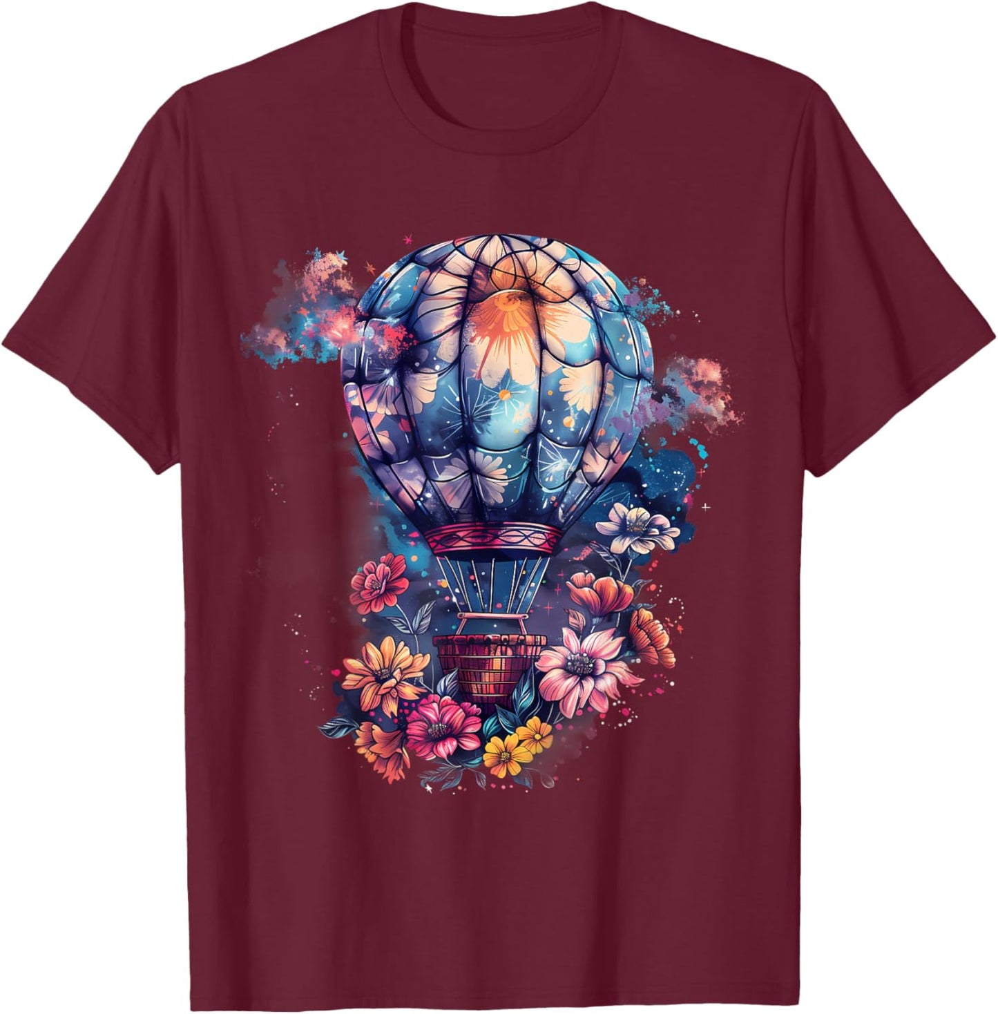 Hot Air Balloon Ride Festival Hot Air Ballooning T-Shirt - T-Shirt | Maroon