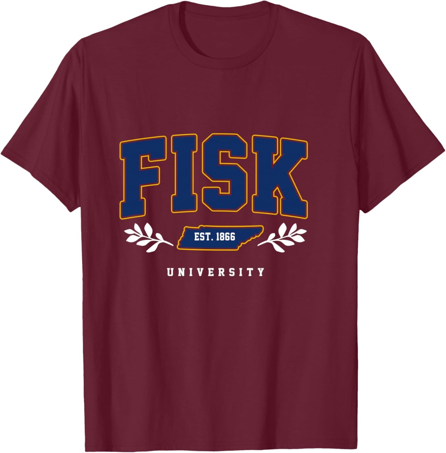 Fisk Tech – Vintage University Arch & Women T-Shirt - T-Shirt | Maroon