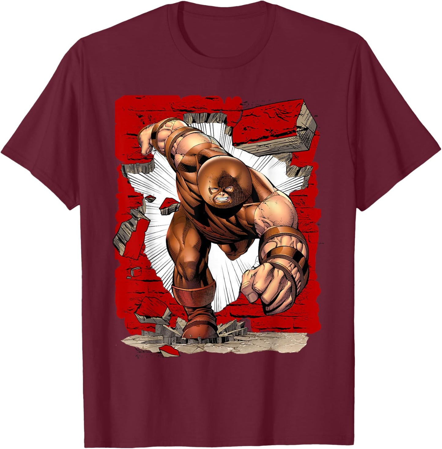 Marvel X-Men The Juggernaut Wall Smasher Graphic T-Shirt - T-Shirt | Maroon