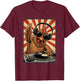 Cool Retro Chicken DJ Funny Rooster Music Men Women Kids T-Shirt - T-Shirt | Maroon