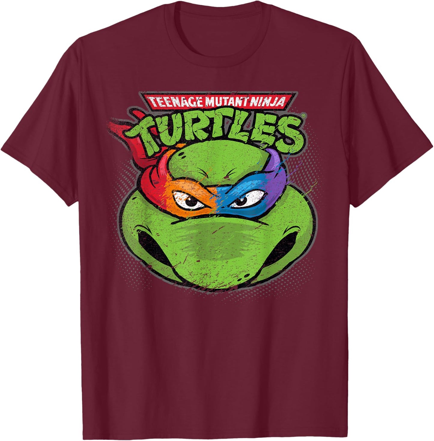 Teenage Mutant Ninja Turtles Multicolored bandana T-Shirt - T-Shirt | Maroon