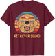 Golden Retriever Dog Squad Retriever Squad Gifts Men Women T-Shirt - T-Shirt | Maroon