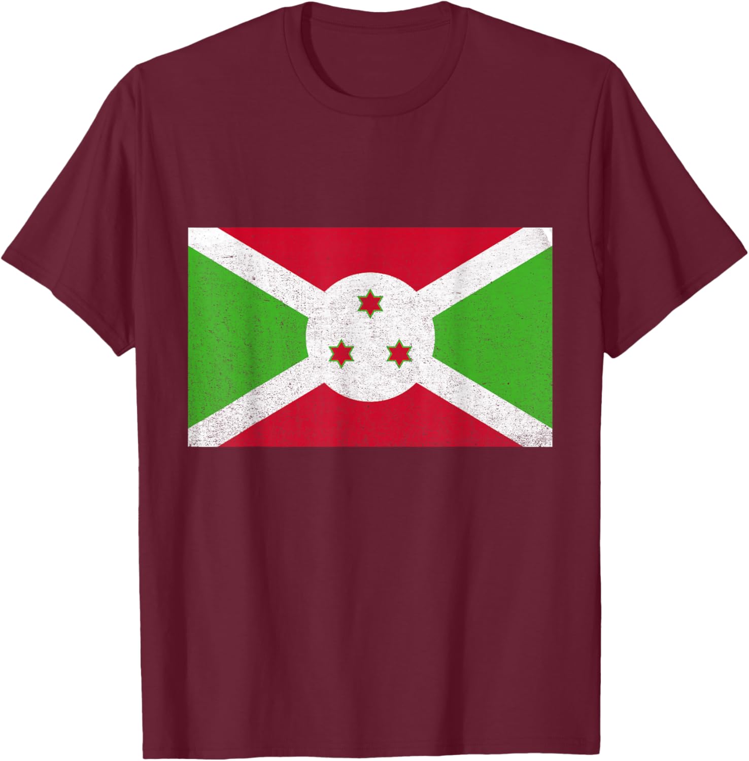Burundi Burundian Pride Burundian Flag Burundian Roots T-Shirt - T-Shirt | Maroon