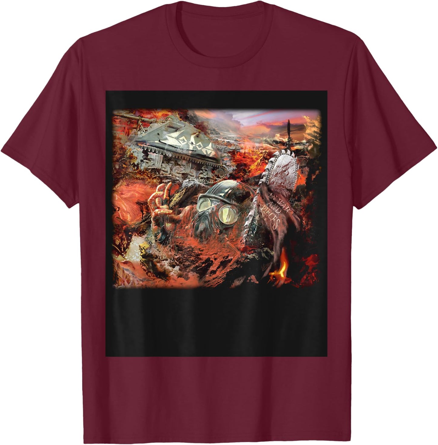 Sodom - In War and Pieces - Official Merchandise T-Shirt - T-Shirt | Maroon