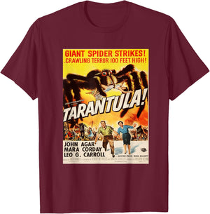 Giant Spider Tarantula, Sci-fi vintage movie poster T-Shirt - T-Shirt | Maroon