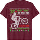 Ugly Christmas, Mountain Bike, Biking, Funny T-Shirt - T-Shirt | Maroon