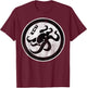 Splatoon Octopus Circle Kanji Distressed Logo T-Shirt - T-Shirt | Maroon