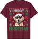 Labrador Retrievers Merry Christmas Woofmas Dog Lover Men Women Kids T-Shirt - T-Shirt | Maroon