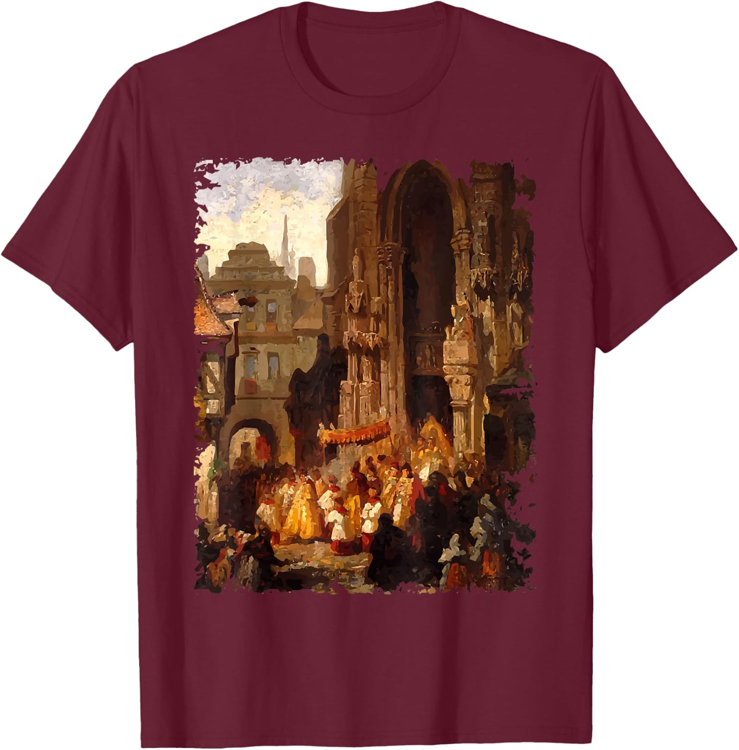 Corpus Christi Procession Catholic Feasts Gifts for Priests T-Shirt - T-Shirt | Maroon