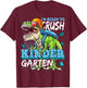 Ready To Crush Kindergarten Dinosaur Back to School Boys T-Shirt - T-Shirt | Maroon
