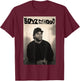 Boyz N The Hood Doughboy Mean Mug Photo Logo Small T-Shirt - T-Shirt | Maroon