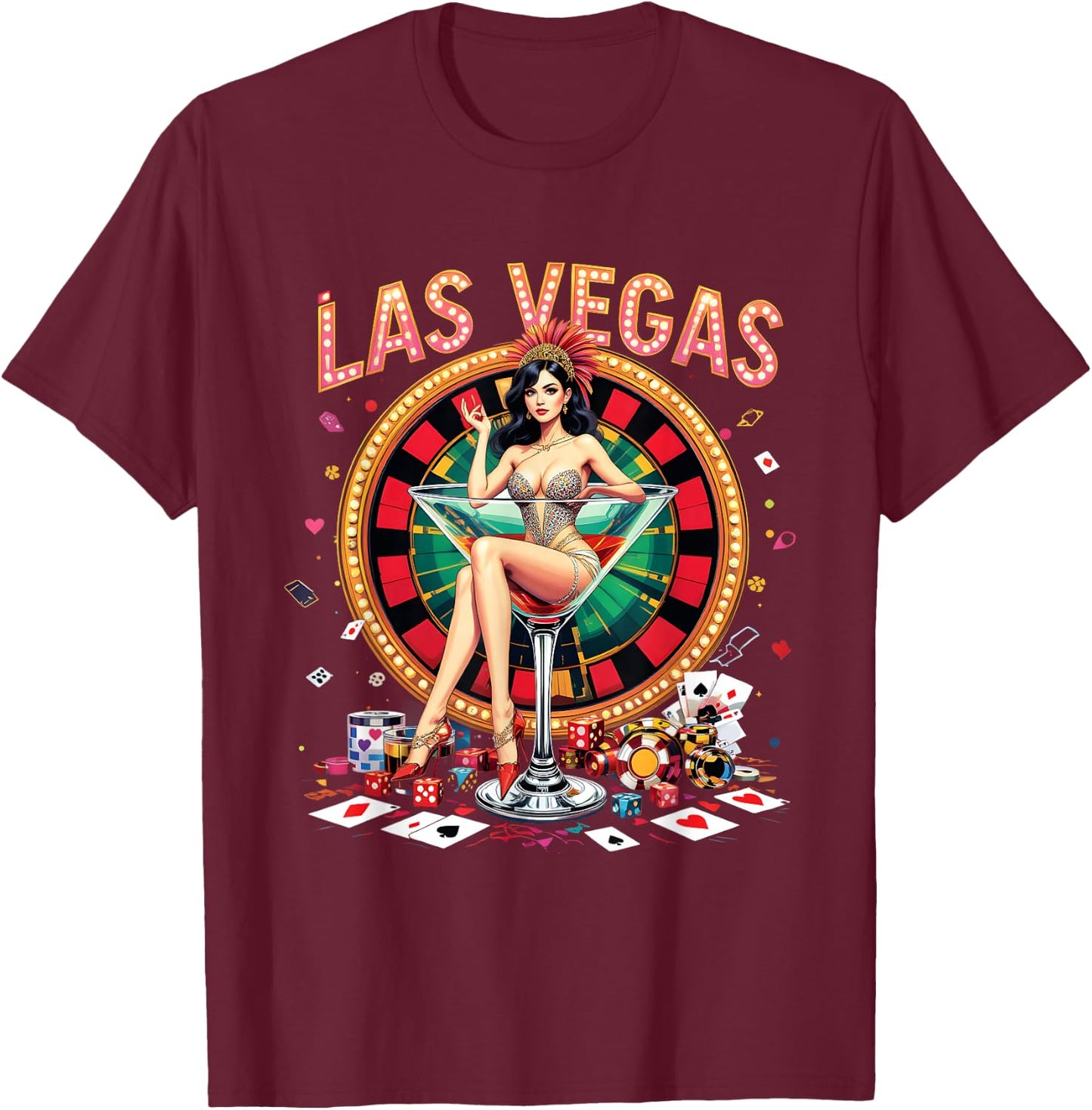 Las Vegas Nevada Las Vegas Souvenir Vacation Trip 2025 T-Shirt - T-Shirt | Maroon