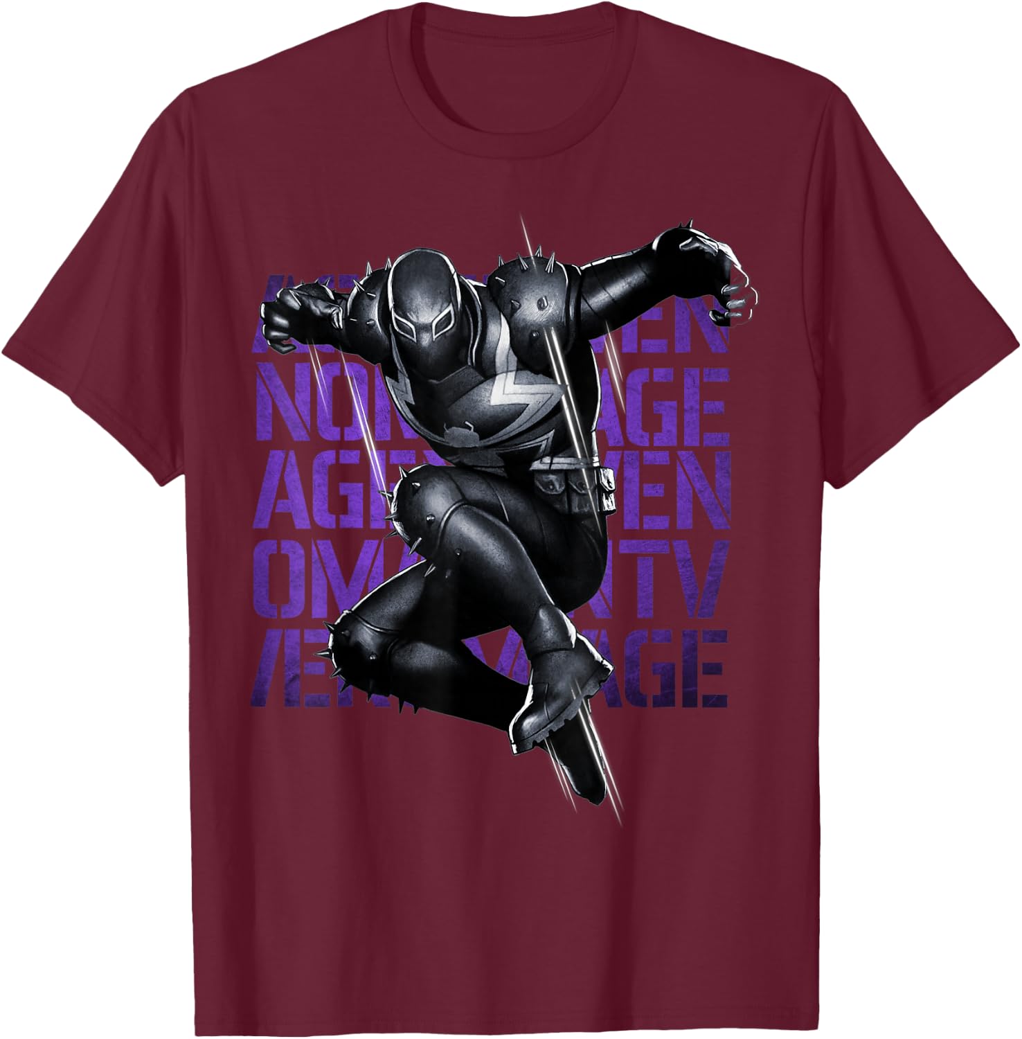 Marvel Agent Venom Reborn and Reformed Symbiote Portrait T-Shirt - T-Shirt | Maroon