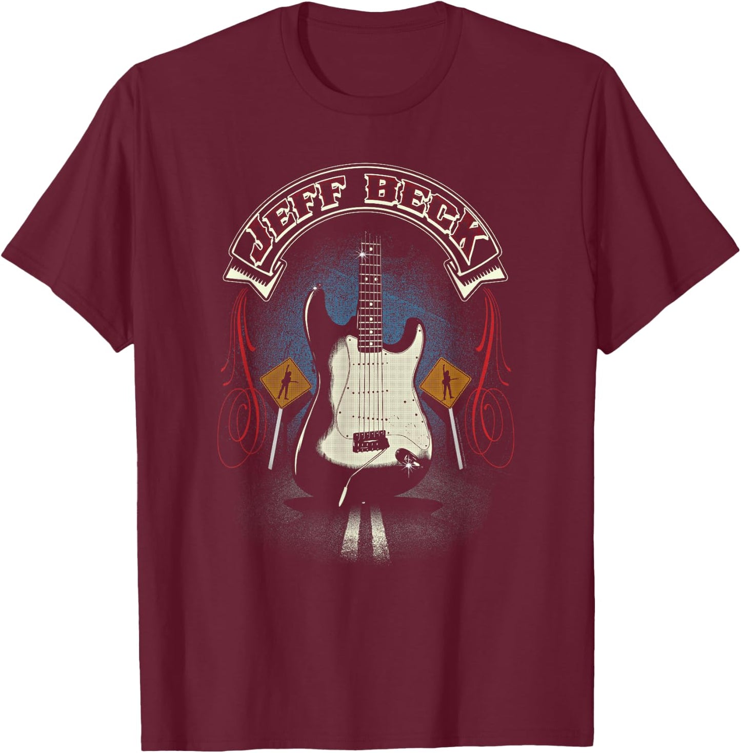Jeff Beck - Nadia T-Shirt - T-Shirt | Maroon