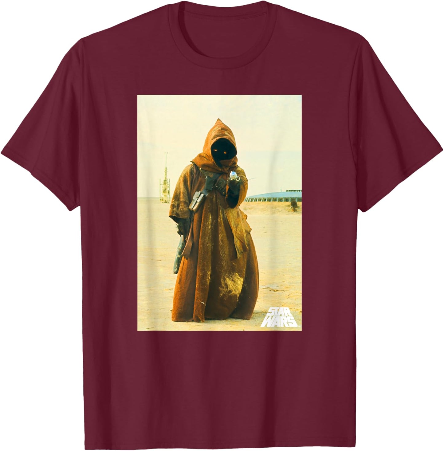 Star Wars Jawa Scavenger Photo Graphic T-Shirt - T-Shirt | Maroon