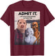 Tung Tung Tung Sahur John Pork Italian Brainrot AI Baby Meme T-Shirt - T-Shirt | Maroon